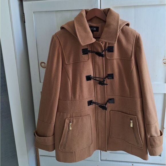 Apt 9 XL Tan Camel Toggle Jacket Coat - Picture 6 of 14